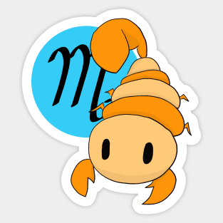 scorpio bean Sticker